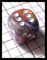 Dice : Dice - 6D Pipped - Mixed with White Pips Chessex Purple w White - FA collection buy Dec 2010
